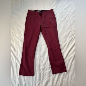 Volcom cotton poly blend tapered chinos 36x32